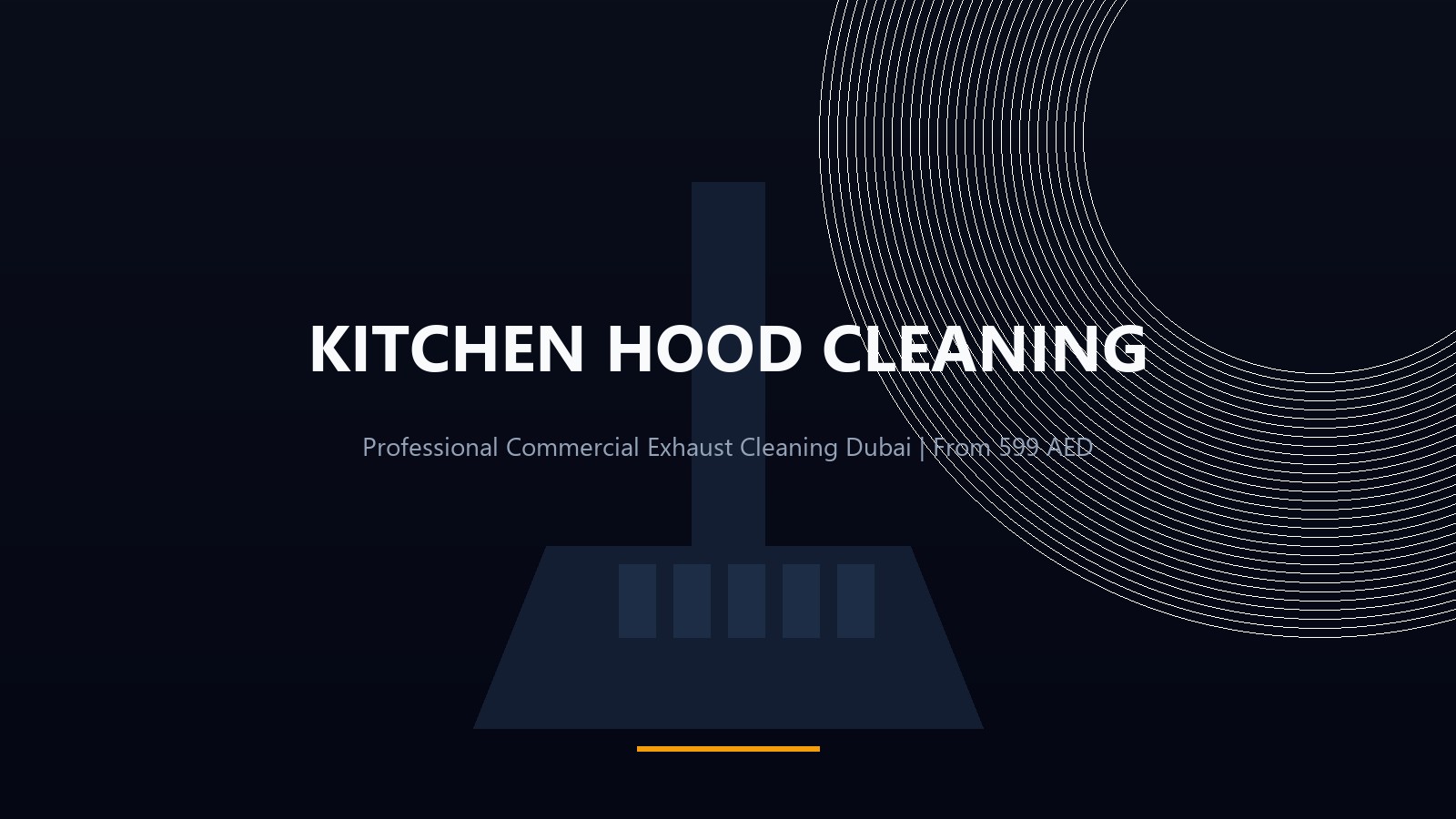 Commercial kitchen hood cleaning Dubai